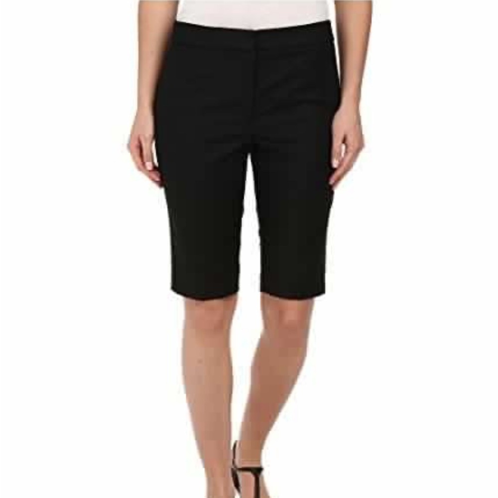 NIC + ZOE NWOT Bermuda Black Shorts- Size 2